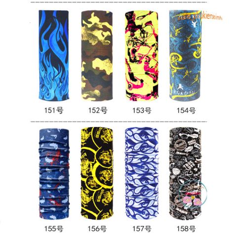 Khăn Chống Nắng Đa Năng Cao Cấp - Vải Cotton Dày Dặn, Phù Hợp Đi Phượt, Đi Xe Máy, Nhiều Màu Sắc Sinh Động Giao Ngẫu Nhiên