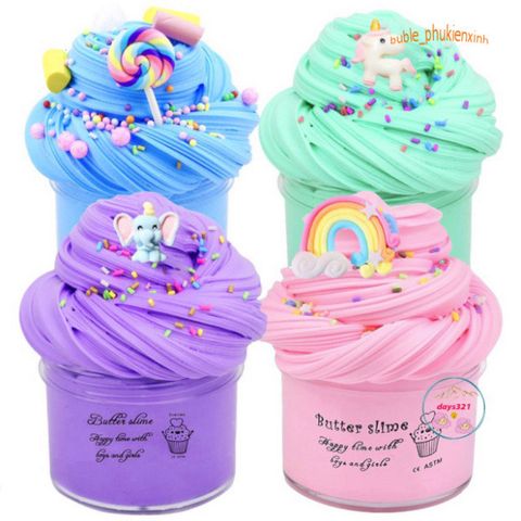 Đồ Chơi Chất Nhờn Slime Bơ Nho - Hương Nho Mỹ và Chuối Thái, Thoải Mái Giải Tỏa Căng Thẳng, Trải Nghiệm Sáng Tạo Dành Cho Trẻ Em và Người Lớn