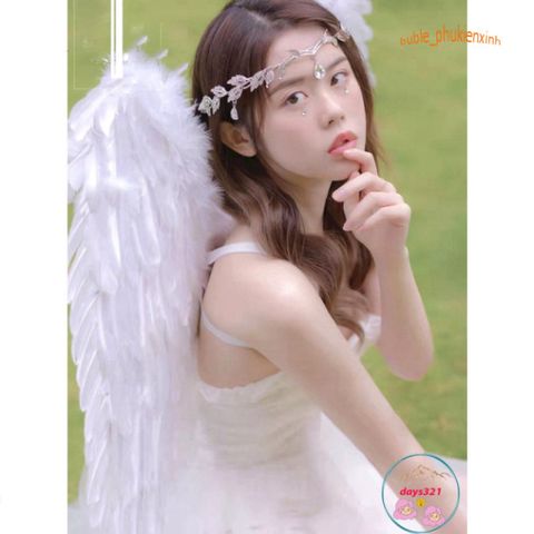 Bộ Cánh Thiên Thần Hóa Trang Nhiều Màu Xinh Đẹp - Phụ Kiện Cosplay Dành Cho Người Lớn & Trẻ Em, Đồ Hóa Trang Lễ Hội Rực Rỡ