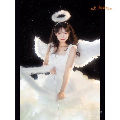 Bộ Cánh Thiên Thần Hóa Trang Nhiều Màu Xinh Đẹp - Phụ Kiện Cosplay Dành Cho Người Lớn & Trẻ Em, Đồ Hóa Trang Lễ Hội Rực Rỡ