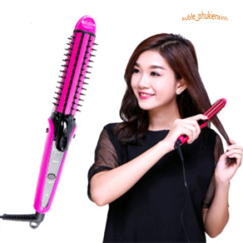 Lược Điện Nova 8890 - Thiết Bị Tạo Kiểu Tóc 3in1 Uốn, Duỗi, Sấy Nhanh Chóng - Tiện Lợi và An Toàn cho Mái Tóc Bạn