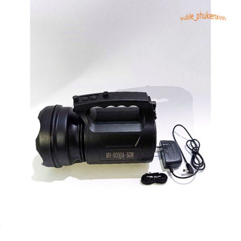 Đèn Pin Siêu Sáng MH-6000 - 30W, Pin 6000mAh, Chiếu Sáng Trắng Cao Cấp, Lý Tưởng Cho Cắm Trại, Vườn, Kho Hàng