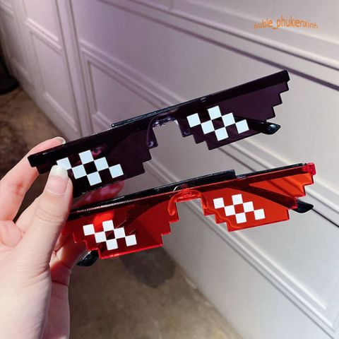 Kính Thug Life 6 Chấm - Kính Mát Siêu Ngầu Phong Cách 8BIT Bảo Vệ Mắt Thời Trang Và Đáng Nhớ Cho Chụp Ảnh Nhóm