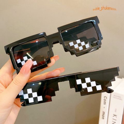 Kính Thug Life 6 Chấm - Kính Mát Siêu Ngầu Phong Cách 8BIT Bảo Vệ Mắt Thời Trang Và Đáng Nhớ Cho Chụp Ảnh Nhóm
