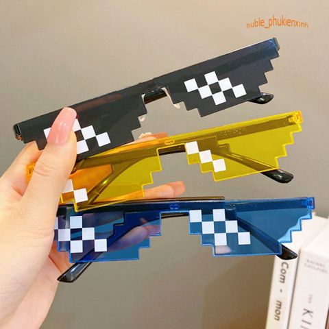 Kính Thug Life 6 Chấm - Kính Mát Siêu Ngầu Phong Cách 8BIT Bảo Vệ Mắt Thời Trang Và Đáng Nhớ Cho Chụp Ảnh Nhóm