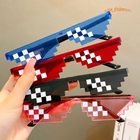 Kính Thug Life 6 Chấm - Kính Mát Siêu Ngầu Phong Cách 8BIT Bảo Vệ Mắt Thời Trang Và Đáng Nhớ Cho Chụp Ảnh Nhóm