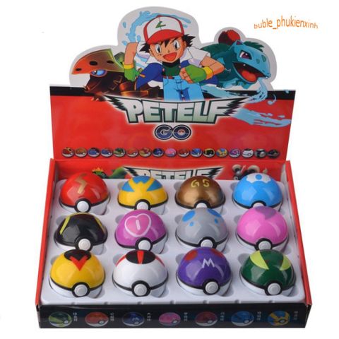 Hộp 8 Bóng Quả Cầu Pokemon Pikachu - Đồ Chơi Giáo Dục Cho Trẻ Em, Phát Triển Trí Tưởng Tượng và Kỹ Năng Xã Hội.