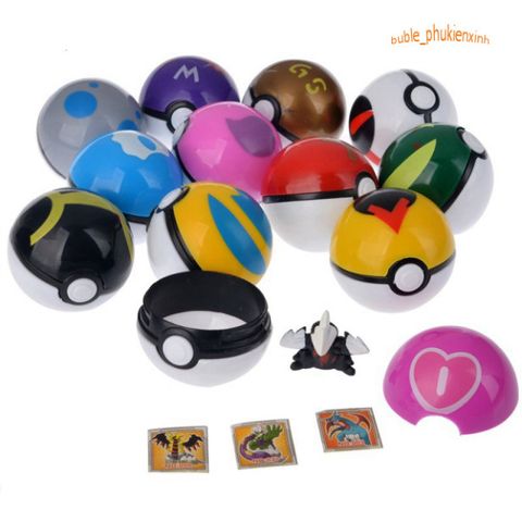 Hộp 8 Bóng Quả Cầu Pokemon Pikachu - Đồ Chơi Giáo Dục Cho Trẻ Em, Phát Triển Trí Tưởng Tượng và Kỹ Năng Xã Hội.