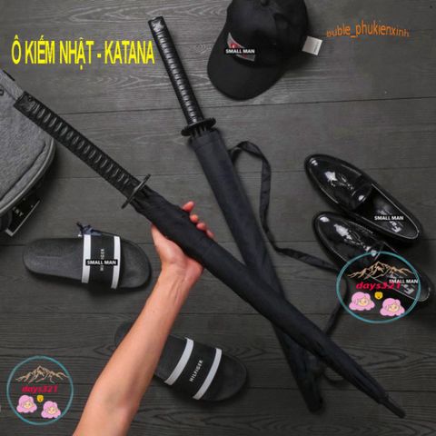 Ô Che Nắng Kiếm Khách Katana - 24 Lá Chống Lật Đa Năng, Tiện Lợi Cho Mùa Hè Và Mưa, Kèm Túi Vải Đựng Cao Cấp