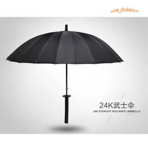 Ô Che Nắng Kiếm Khách Katana - 24 Lá Chống Lật Đa Năng, Tiện Lợi Cho Mùa Hè Và Mưa, Kèm Túi Vải Đựng Cao Cấp
