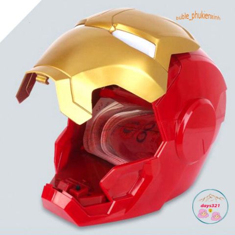 Két Đựng Tiền Mini Thông Minh Hình Iron Man Siêu Anh Hùng - An Toàn, Độc Đáo & Thú Vị Cho Trẻ Em Học Quản Lý Tài Chính