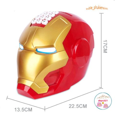 Két Đựng Tiền Mini Thông Minh Hình Iron Man Siêu Anh Hùng - An Toàn, Độc Đáo & Thú Vị Cho Trẻ Em Học Quản Lý Tài Chính
