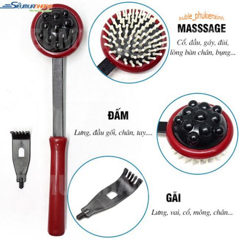Gậy Đấm Lưng và Gãi Lưng 2 Đầu Thông Minh - Dụng Cụ Thư Giãn Tiện Lợi, Giúp Giảm Căng Thẳng và Ngứa Ngáy, Quà Tặng Ý Nghĩa cho Người Lớn Tuổi
