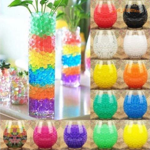 Bộ 5 Túi Hạt Tinh Thể 100 Hạt - Hạt Nở Slime Trồng Cây Không Đất, Trang Trí Lọ Hoa Đẹp Mắt Với Màu Sắc Rực Rỡ