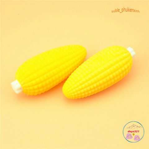 Đồ Chơi Bắp Ngô Nửa Khúc Squishy - Mềm Mại, Dễ Thương Giảm Stress, Bóp Tay Ngộ Nghĩnh Phù Hợp Mọi Lứa Tuổi.