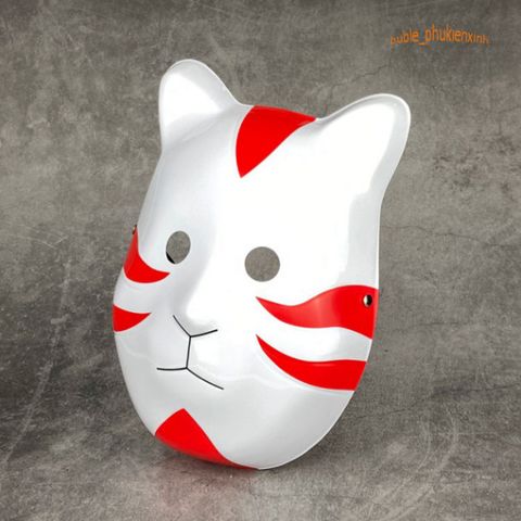 Mặt Nạ Anbu Naruto - Độc Đáo Cho Cosplay, Halloween, Quà Tặng Fan Anime - Chất Liệu Nhựa Cao Cấp, Kích Thước 26x18cm