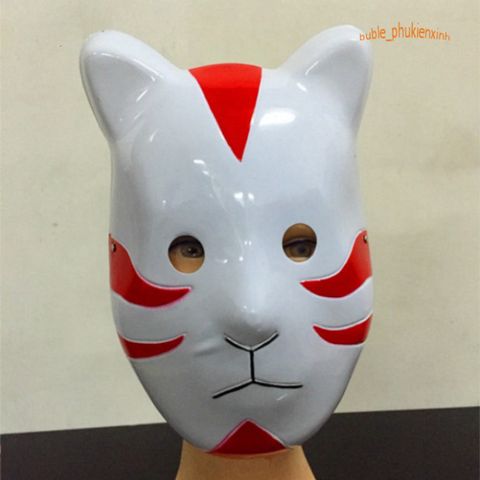 Mặt Nạ Anbu Naruto - Độc Đáo Cho Cosplay, Halloween, Quà Tặng Fan Anime - Chất Liệu Nhựa Cao Cấp, Kích Thước 26x18cm