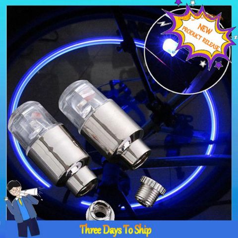 Đèn LED Cảm Biến Rung Gắn Nắp Van Bánh Xe Đạp 7 Màu Sáng - Phụ Kiện Thời Trang Độc Đáo Cho Xe Đạp và Ô Tô