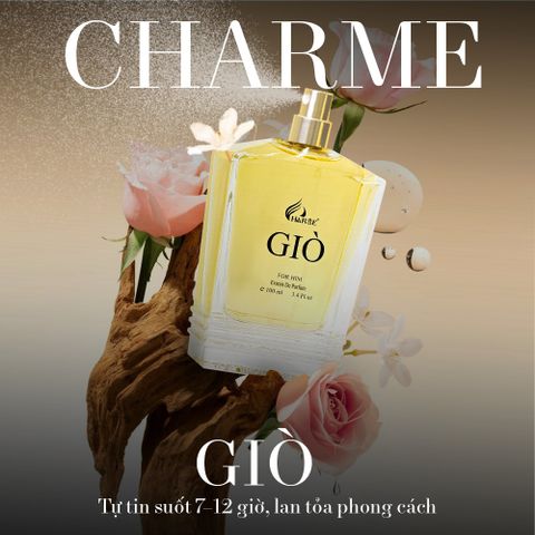 Nước Hoa Nam Charme Giò 80ML/100ML - Hương Biển Tươi Mát, Đẳng Cấp, Lưu Hương Lâu, Extrait De Parfum, Quà Tặng Nam Hấp Dẫn