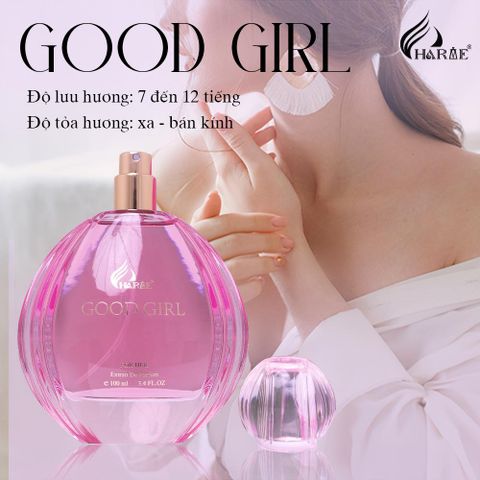 Nước hoa nữ Charme Good Girl 100ML - Hương Ngọt Ngào, Quyến Rũ Từ Hạnh Nhân và Hoa Nhài - Quà Tặng Sang Trọng cho Phái Nữ