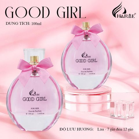 Nước hoa nữ Charme Good Girl 100ML - Hương Ngọt Ngào, Quyến Rũ Từ Hạnh Nhân và Hoa Nhài - Quà Tặng Sang Trọng cho Phái Nữ