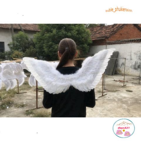 Cánh Thiên Thần Cosplay Màu Trắng Đen Đỏ - Phụ Kiện Hóa Trang Tiệc Tùng Cho Trẻ Em Và Người Lớn