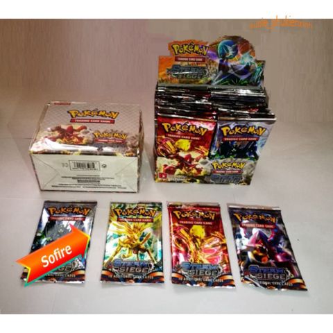 Hộp 324 Thẻ Bài Pokémon TCG XGOX - Bộ Sưu Tập 36 Túi Nhỏ Đầy Đủ Dành Cho Người Chơi Yêu Thích Thẻ Bài Pokémon