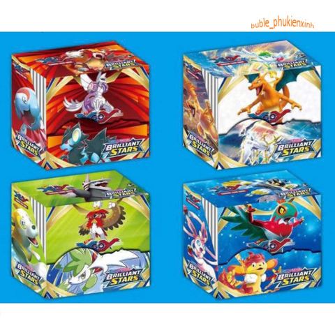 Hộp 324 Thẻ Bài Pokémon TCG XGOX - Bộ Sưu Tập 36 Túi Nhỏ Đầy Đủ Dành Cho Người Chơi Yêu Thích Thẻ Bài Pokémon