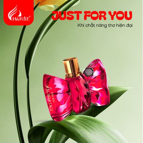 Nước Hoa Nữ Charme Just For You 30ml - Hương Floral Fruity Ngọt Ngào, Quyến Rũ, Độ Lưu Hương Lâu, Quà Tặng Đặc Biệt Cho Phái Đẹp