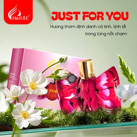Nước Hoa Nữ Charme Just For You 30ml - Hương Floral Fruity Ngọt Ngào, Quyến Rũ, Độ Lưu Hương Lâu, Quà Tặng Đặc Biệt Cho Phái Đẹp