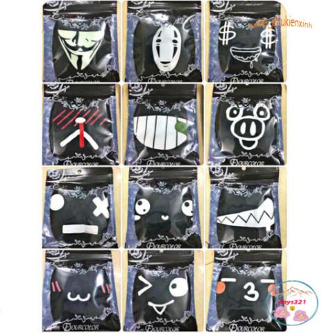 Khẩu Trang Chống Bụi Cotton Đen In Hình EXO, BTS, Hacker, Ngôi Sao - Phụ Kiện Thời Trang Cá Tính Dành Cho Nam Nữ