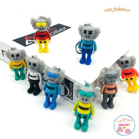 Móc Khóa KAWS Cute Bằng Cao Su Silicon Dẻo - Phụ Kiện Thời Trang Street Style Độc Đáo Treo Balo, Túi Xách, Xe Hơi