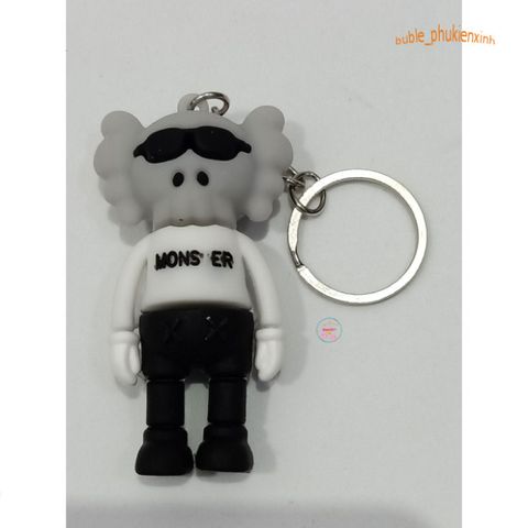 Móc Khóa KAWS Cute Bằng Cao Su Silicon Dẻo - Phụ Kiện Thời Trang Street Style Độc Đáo Treo Balo, Túi Xách, Xe Hơi