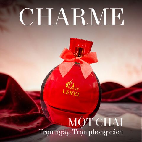 Nước hoa nữ Charme LEVEL 100ML - Hương hoa nhài, nghệ tây sang trọng, quyến rũ, lưu hương bền lâu, Nước hoa Eau De Parfum cao cấp