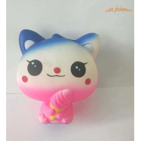 SquiShy TO - Sóc Nhí Ôm Kem Galaxy Đáng Yêu, Đồ Chơi Squishy Mềm Mại Cho Trẻ Em - Phụ Kiện Trang Trí Không Gian Sống