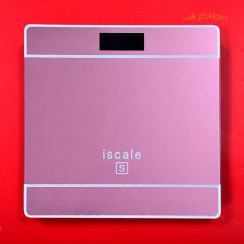 Cân Điện Tử Thông Minh ISCALE 180kg - Thiết Kế Sang Trọng, Màn Hình LCD Rõ Nét, Đo Trọng Lượng và Nhiệt Độ, Dễ Dàng Sử Dụng