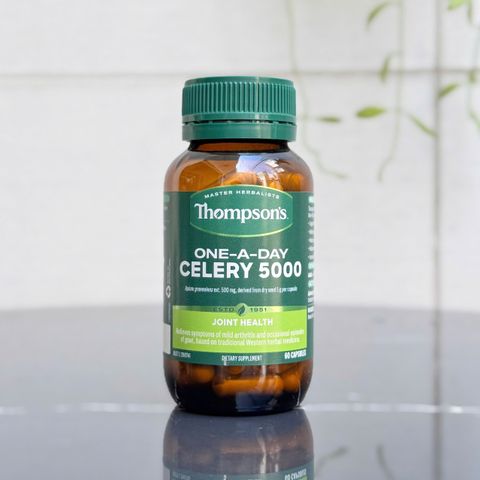 Viên Uống Thompson's Celery 5000mg - Hỗ Trợ Giảm Acid Uric và Sức Khỏe Xương Khớp - Thực Phẩm Bổ Sung New Zealand 60 Viên