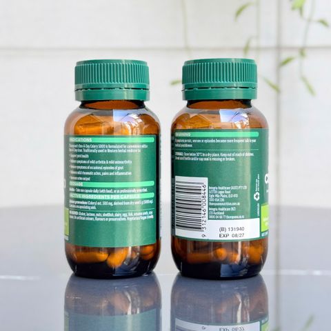 Viên Uống Thompson's Celery 5000mg - Hỗ Trợ Giảm Acid Uric và Sức Khỏe Xương Khớp - Thực Phẩm Bổ Sung New Zealand 60 Viên
