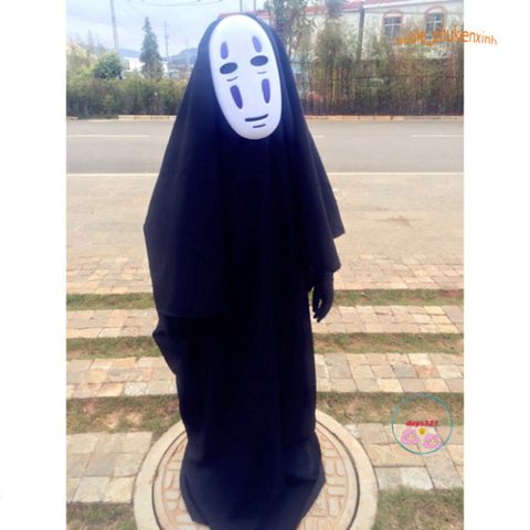 Bộ trang phục Hóa Trang Kaonashi từ Spirited Away - Áo choàng và mặt nạ Cosplay cho trẻ em và người lớn, Độc Đáo cho Bữa Tiệc Hóa Trang