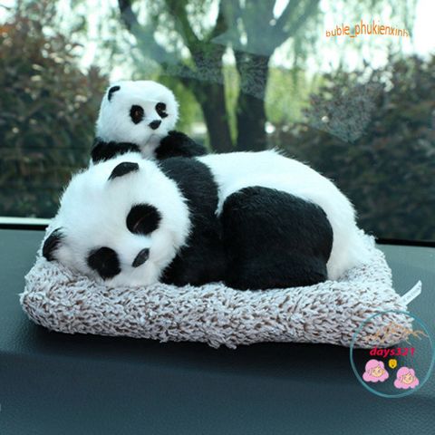 Gấu Đôi Gấu Trúc Lõi Than Hoạt Tính Khử Mùi và Lọc Không Khí Cho Ô Tô - Đồ Trang Trí Dễ Thương Cho Xe Hơi, Giúp Không Gian Trong Sạch Sẽ