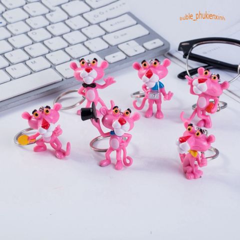 Móc Khóa Hình Pink Panther Dễ Thương - Trang Trí Phụ Kiện Thời Trang, Quà Tặng Đáng Yêu Cho Ngày Trẻ Em và Sinh Nhật