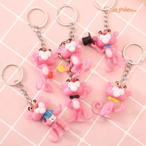 Móc Khóa Hình Pink Panther Dễ Thương - Trang Trí Phụ Kiện Thời Trang, Quà Tặng Đáng Yêu Cho Ngày Trẻ Em và Sinh Nhật