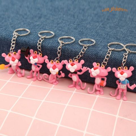 Móc Khóa Hình Pink Panther Dễ Thương - Trang Trí Phụ Kiện Thời Trang, Quà Tặng Đáng Yêu Cho Ngày Trẻ Em và Sinh Nhật