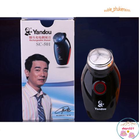 Máy Cạo Râu Yandou SC 501 Đa Năng - Thiết Kế Siêu Bền, Sử Dụng Pin Sạc Tiện Lợi Cho Nam Giới, Đầu Cạo Xoay êm ái