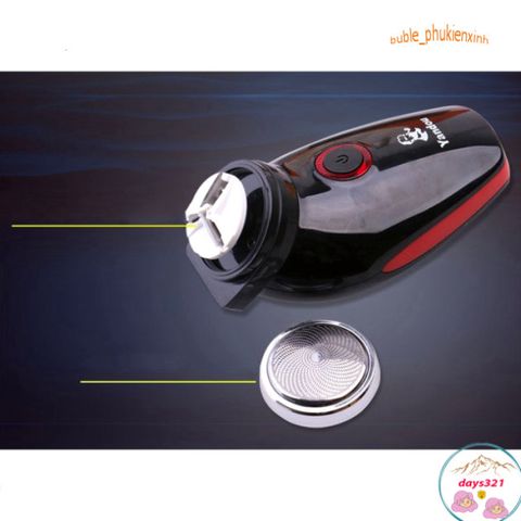 Máy Cạo Râu Yandou SC 501 Đa Năng - Thiết Kế Siêu Bền, Sử Dụng Pin Sạc Tiện Lợi Cho Nam Giới, Đầu Cạo Xoay êm ái
