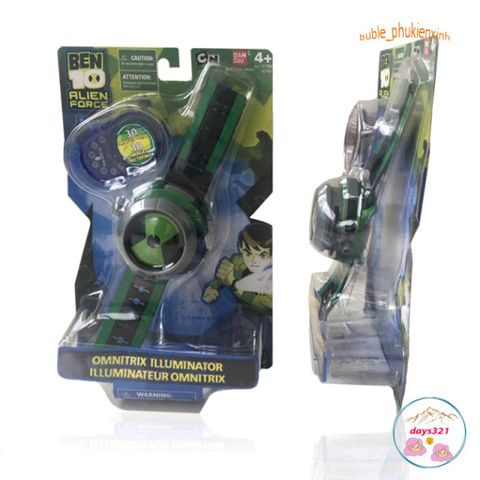 Đồng Hồ Ben 10 Chiếu Hình 3D - Đồng Hồ Trẻ Em Phát Sáng Nhân Vật Hoạt Hình - Món Quà Ý Nghĩa Cho Fan Ben 10
