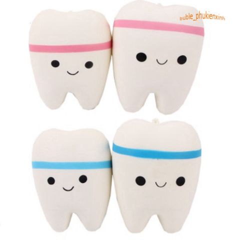 Squishy Jumbo Hình Cái Răng - Đồ Chơi Xốp Giảm Stress Dễ Thương Cho Trẻ Em, An Toàn, Đàn Hồi, Quà Tặng Tuyệt Vời