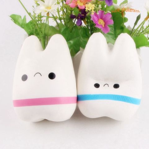 Squishy Jumbo Hình Cái Răng - Đồ Chơi Xốp Giảm Stress Dễ Thương Cho Trẻ Em, An Toàn, Đàn Hồi, Quà Tặng Tuyệt Vời
