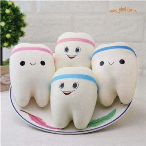 Squishy Jumbo Hình Cái Răng - Đồ Chơi Xốp Giảm Stress Dễ Thương Cho Trẻ Em, An Toàn, Đàn Hồi, Quà Tặng Tuyệt Vời