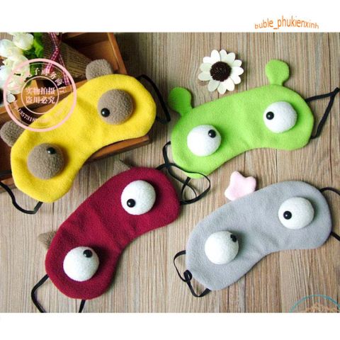 Bịt Mắt Ngủ Siêu Cute 2023 - Với 2 Con Mắt Trố Lồi Dễ Thương, Tiện Dụng Cho Giấc Ngủ Yên Tĩnh và Thoải Mái